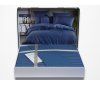 Постельное белье с простыней на резинке (160х200х30 см) Charlotte - Indigo (Turkey), евро комплект